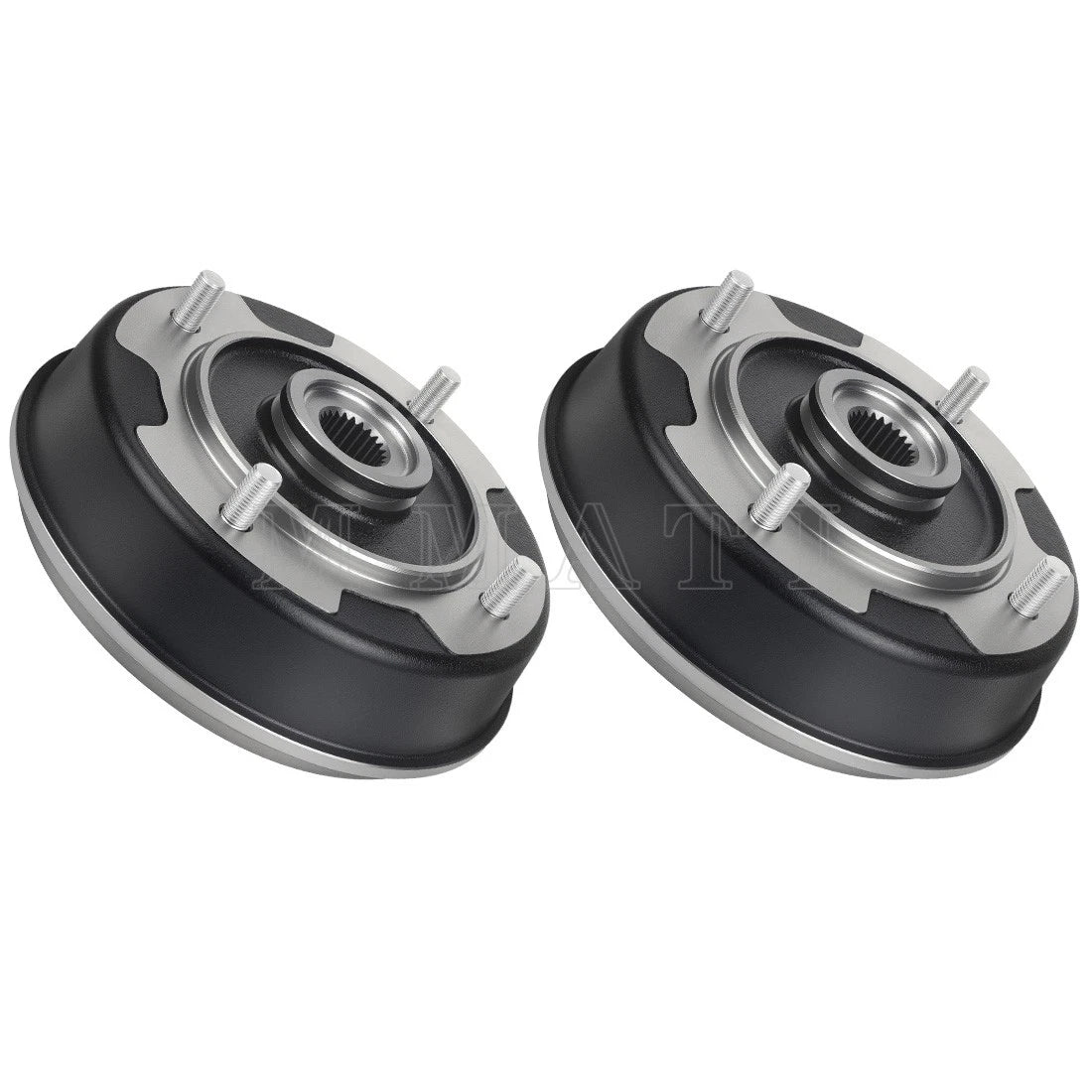 Set of 2 Rear Brake Drums for Kawasaki Mule 500 520 550 (KAF300 KAF300A/B/C/D)