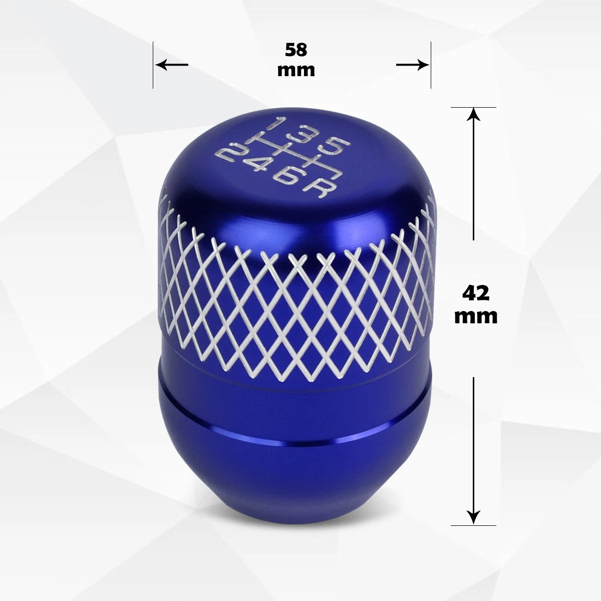 42mm Racing Manual 6-Speed Aluminum Shift Knob for Universal JDM Type-R