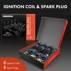 Set of 6 Ignition Coils & 6 Iridium Spark Plugs for GMC Envoy (2002–2009)