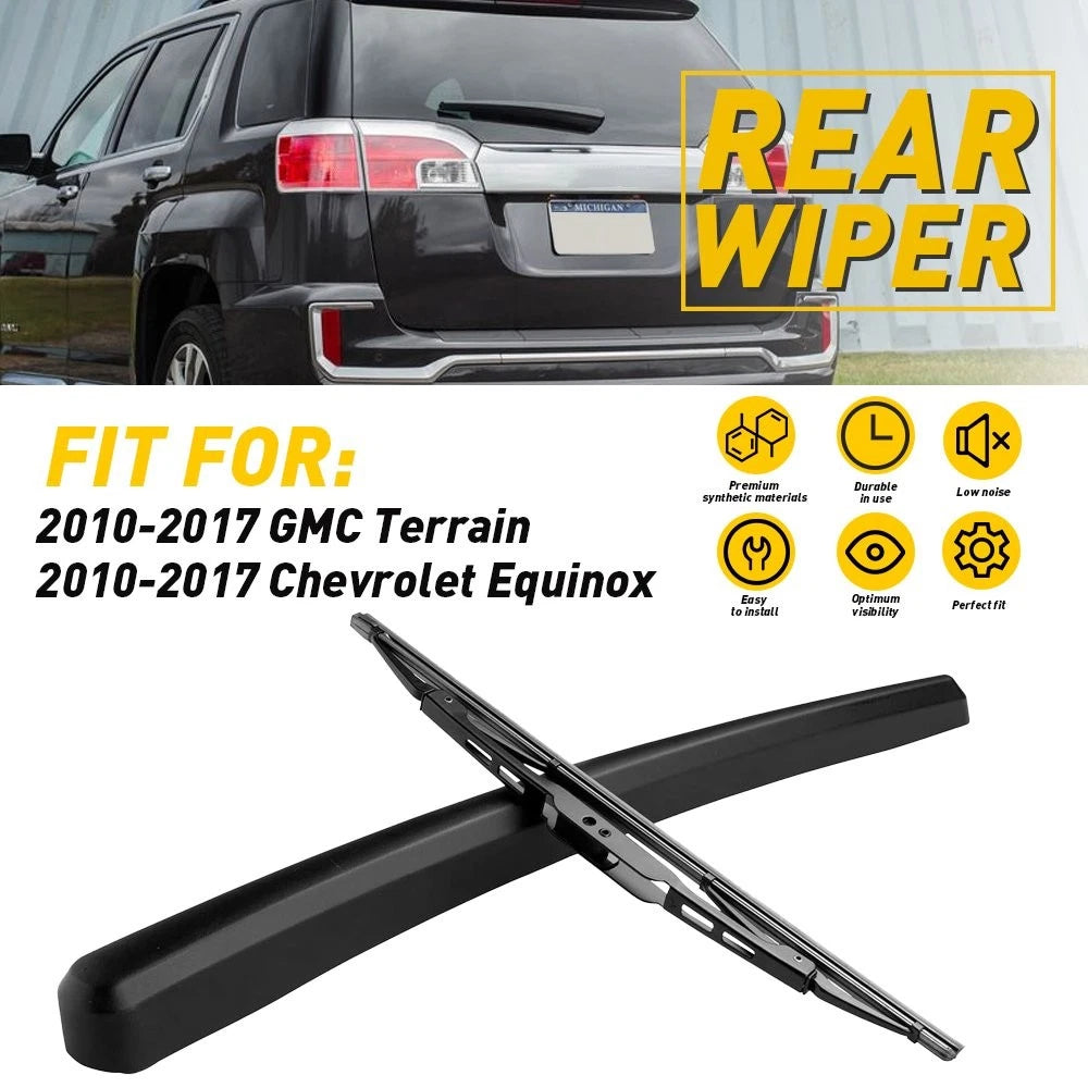 Rear Wiper Arm & Blade for GMC Terrain Chevrolet Equinox (2010–2017)