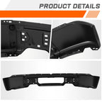 Steel Front Bumper Face Bar for Ford F-150 (2009–2014) w/o Fog Light Cutouts Black