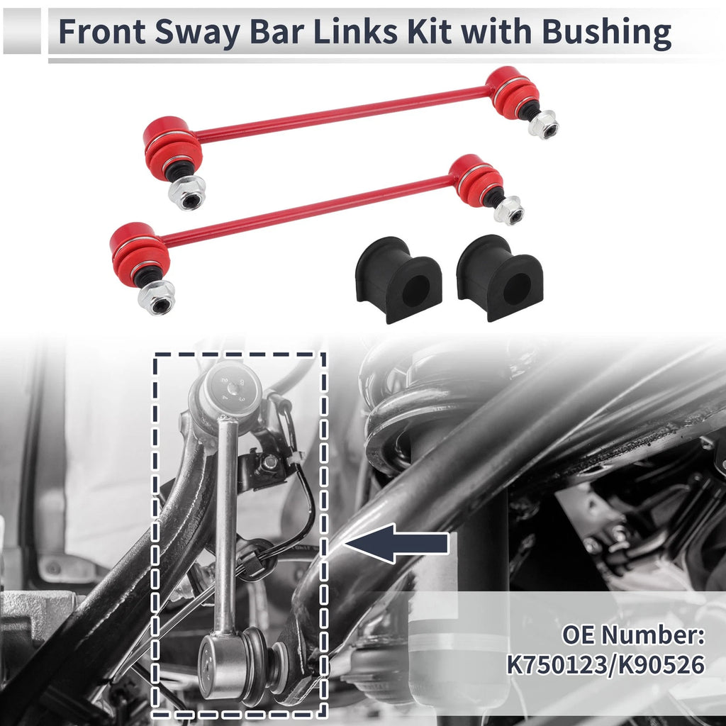 Front Stabilizer Bar Links Set of 2 with Bushings for Toyota Camry (2007–2015) No.K750123