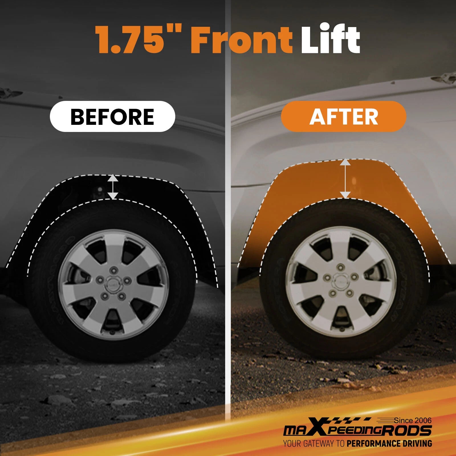 2X 1.75" Front Leveling Kit Lift Spacer for Toyota Tundra (2022–2025)