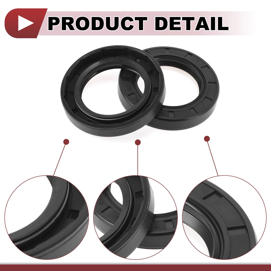 Set of 5 Rotary Shaft Oil Seals 40x62x10mm Nitrile Rubber for Various Models
