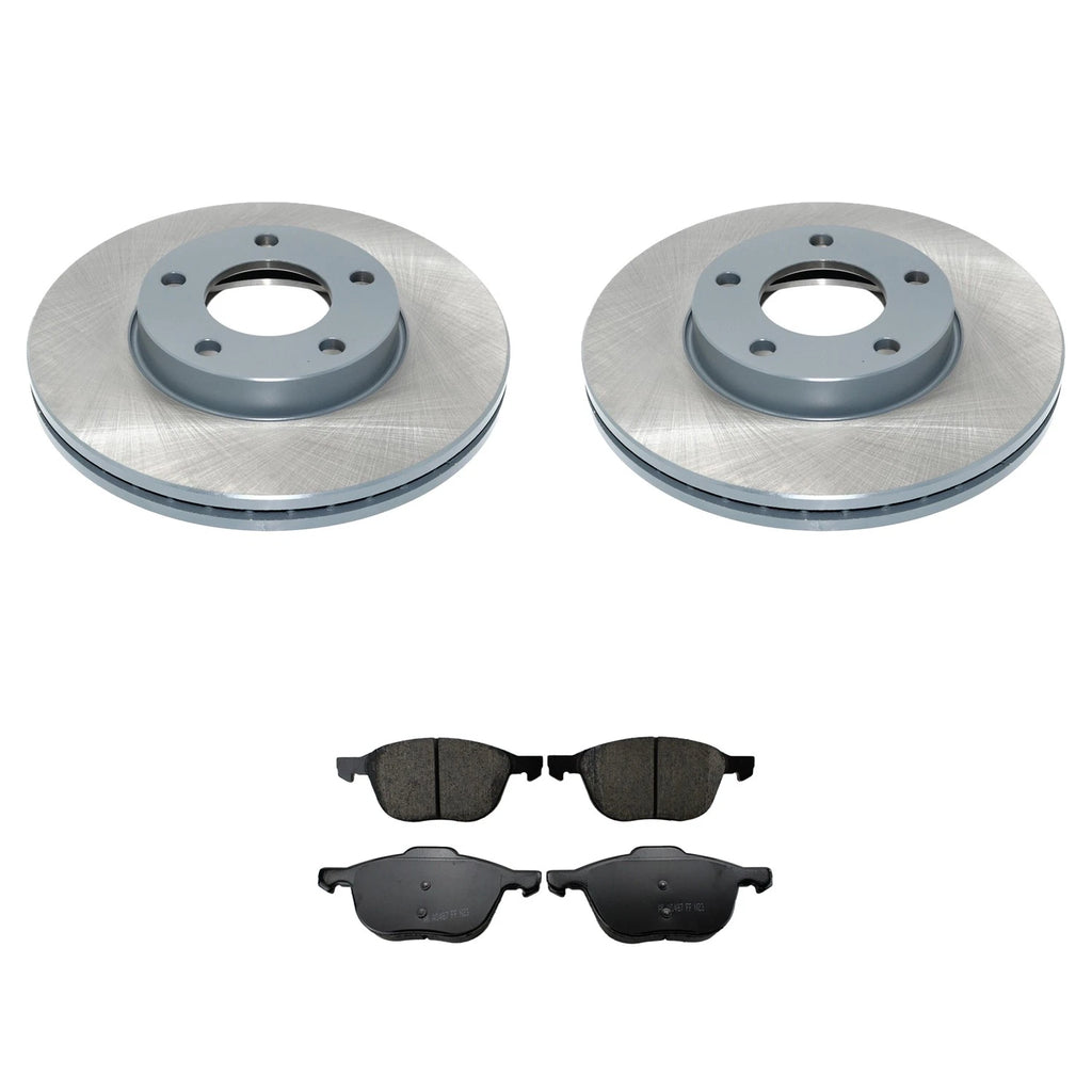 Front Rotors & Akebono ProACT Ceramic Brake Pads Kit for Mazda 3 (2004–2023)