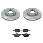 Front Rotors & Akebono ProACT Ceramic Brake Pads Kit for Mazda 3 (2004–2023)