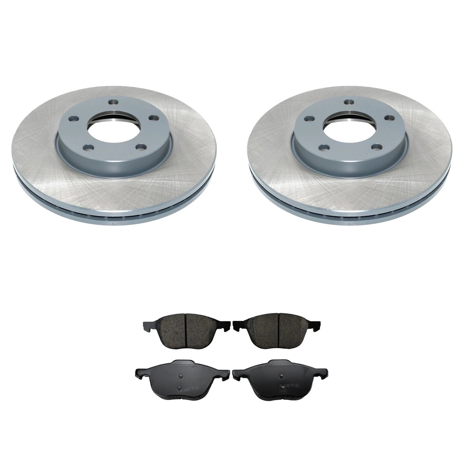 Front Rotors & Akebono ProACT Ceramic Brake Pads Kit for Mazda 3 (2004–2023)
