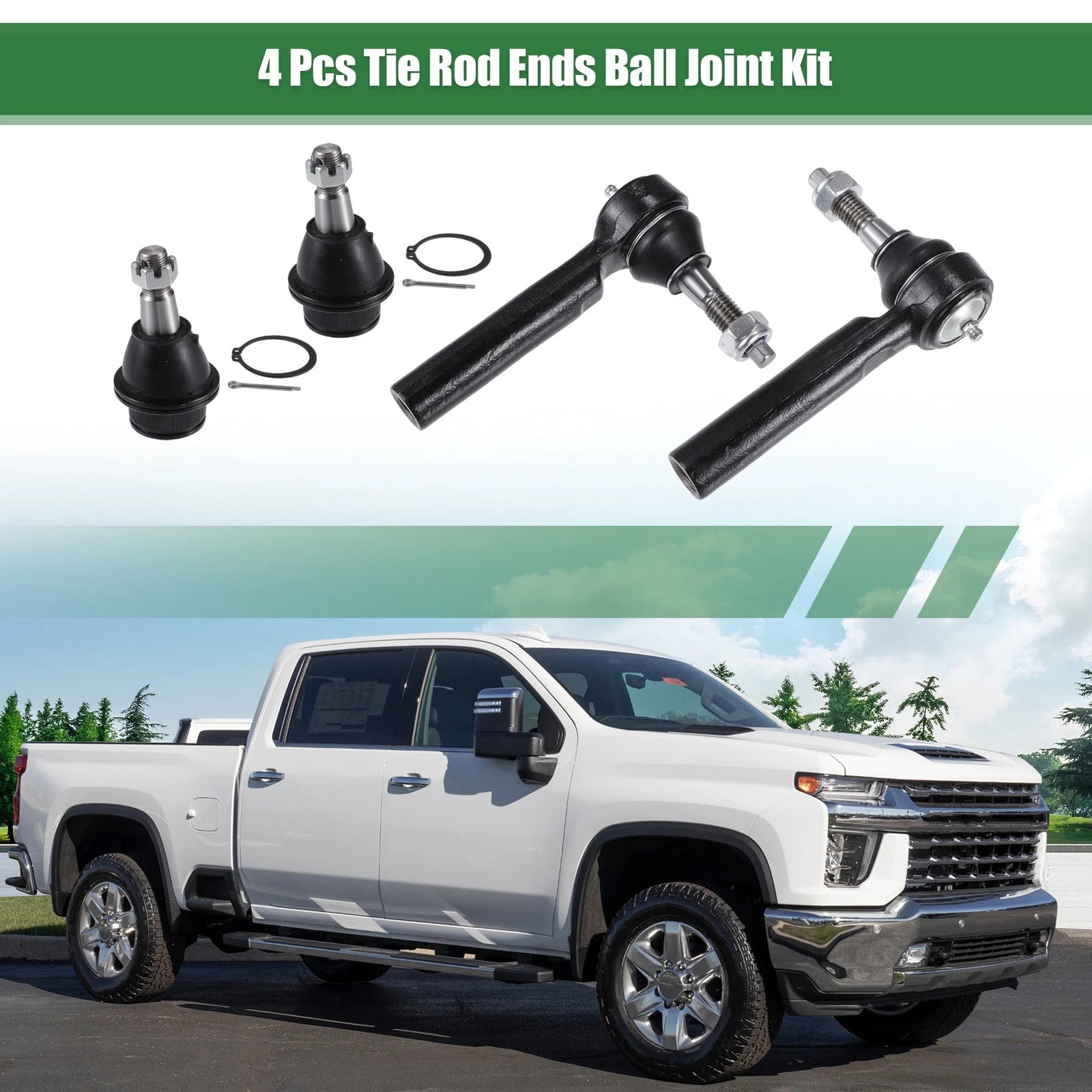 4pcs Front Suspension Tie Rod End for Chevrolet Tahoe (No. ES800223/K6541)