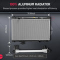 Aluminum Radiator for Toyota Camry Solara (2002–2008) CU2436