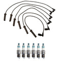 Denso 7mm Wire Set & 6 Iridium Power Spark Plugs for Chevy GMC 4.3L V6 (1996–2002)