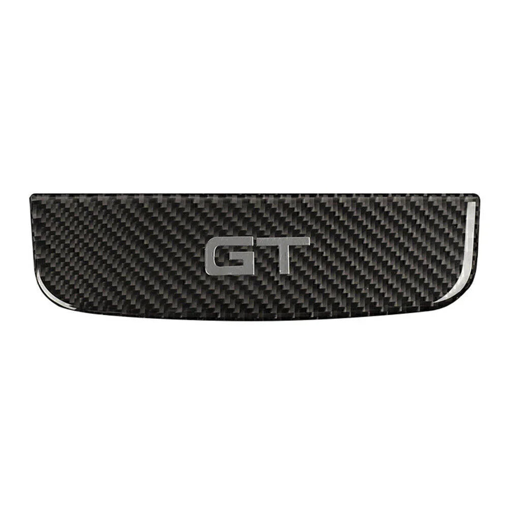 Carbon Fiber Interior Storage Box Trim Cover for Ford Mustang (2015-2019)