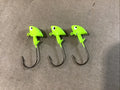 Eagle Claw Walleye Jig 3/8Oz 3Pk ECJH38-FCHT