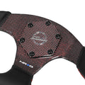 320mm Flat Dish Steering Wheel for NRG 3-Spoke (Flat Bottom, Red Stripe)