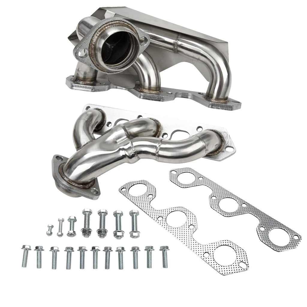 Stainless Steel Manifold Header Set w/Gaskets for Jeep Wrangler JK (2007–2011)