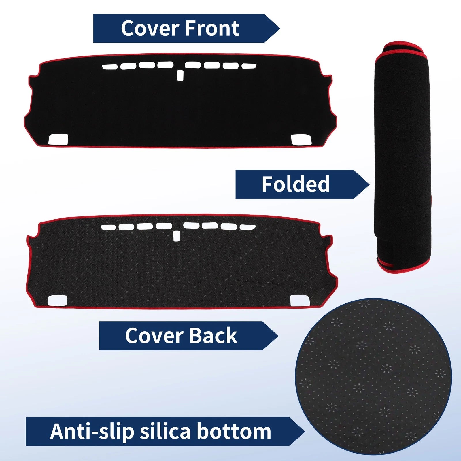 Dash Cover for Honda Fit (2007–2019) GR1/GR2/GR3/GR4/GR5 Polyester