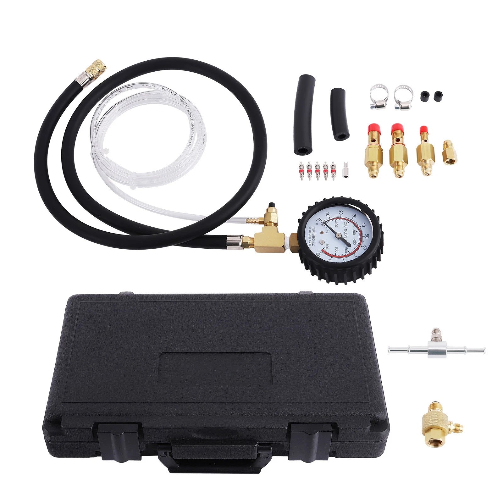 Fuel Injection Pump Pressure Tester Kit for Universal Vehicles (0-100 psi)