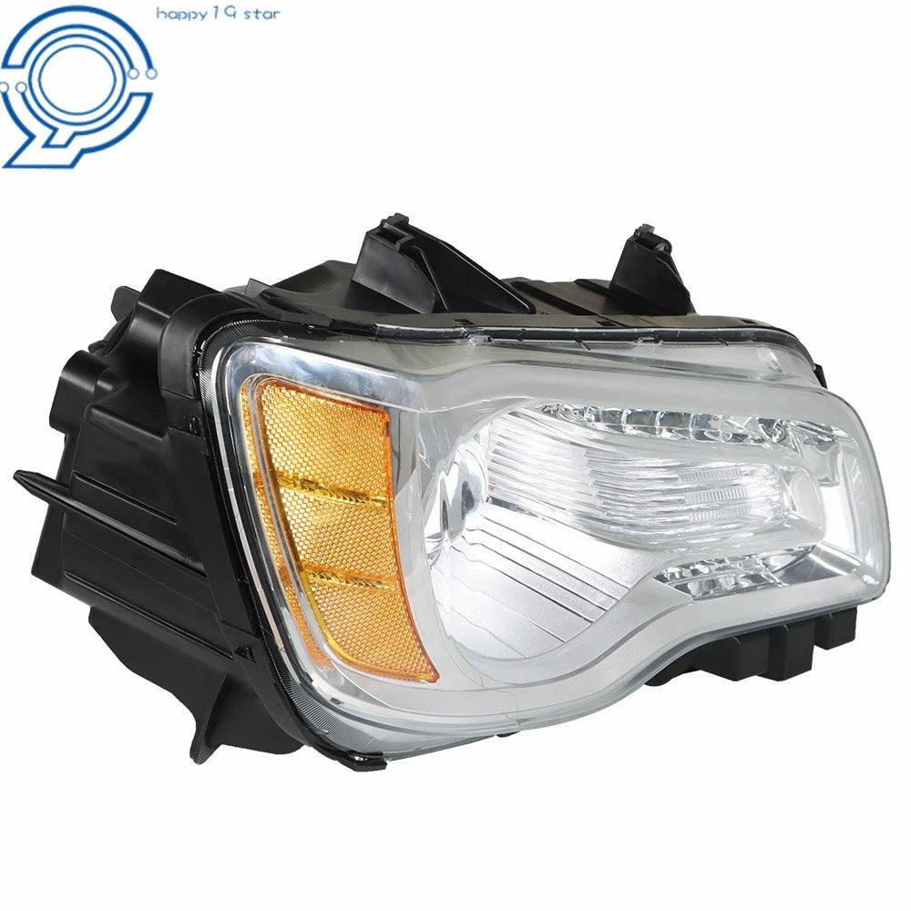 Right Side Headlight Assembly for Chrysler 300 (2011-2014) Chrome Clear