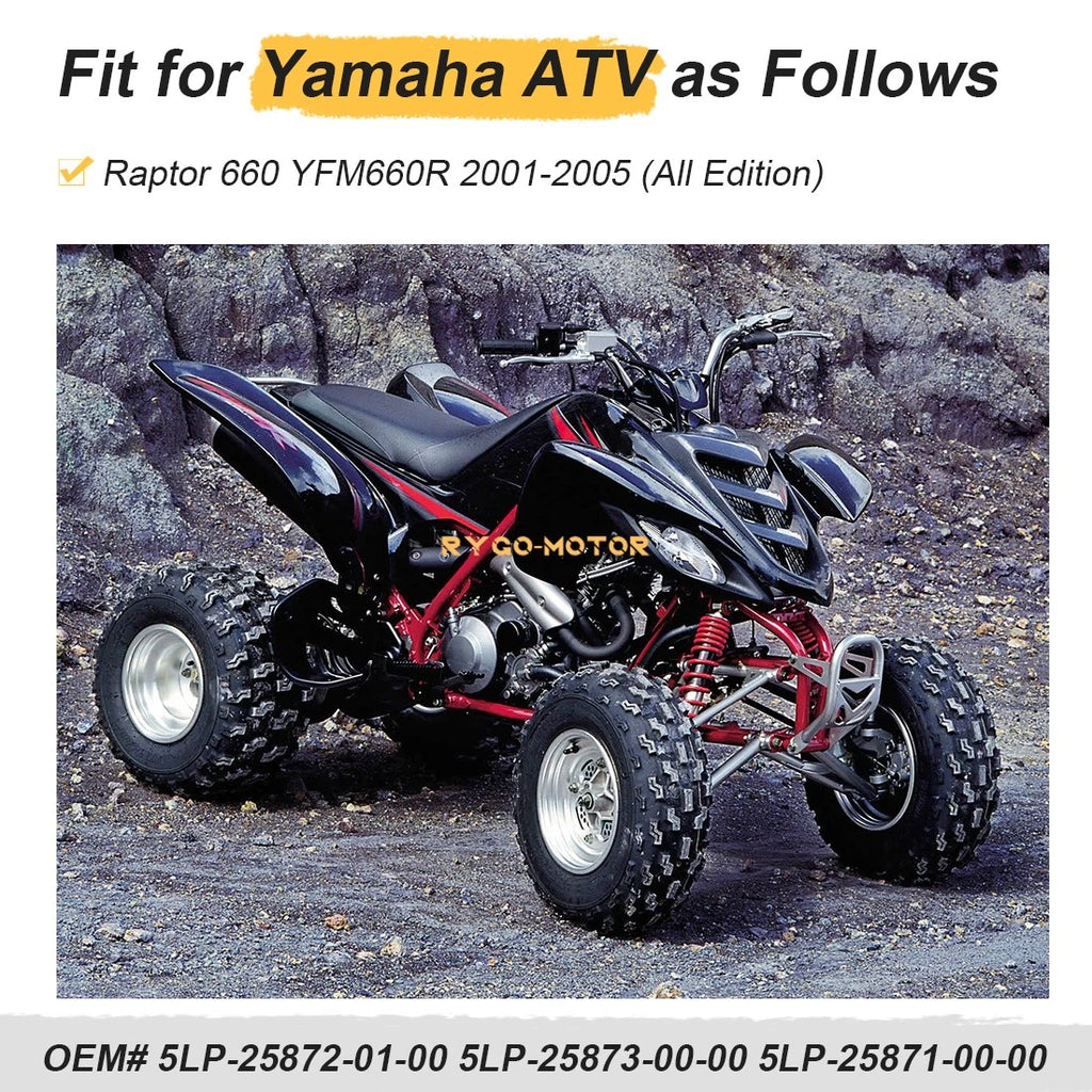 Front Brake Hose Line & Pipe Kit for Yamaha Raptor 660R (2001–2005)