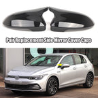 Gloss Black Mirror Cover Cap Replacement for VW Golf R MK8 (2022–Present)