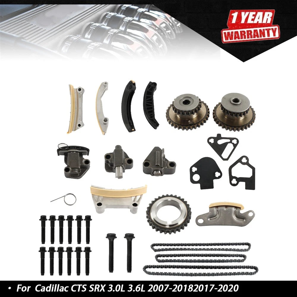 Engine Timing Chain Kit for Cadillac CTS SRX 3.0L 3.6L (2007â2018)