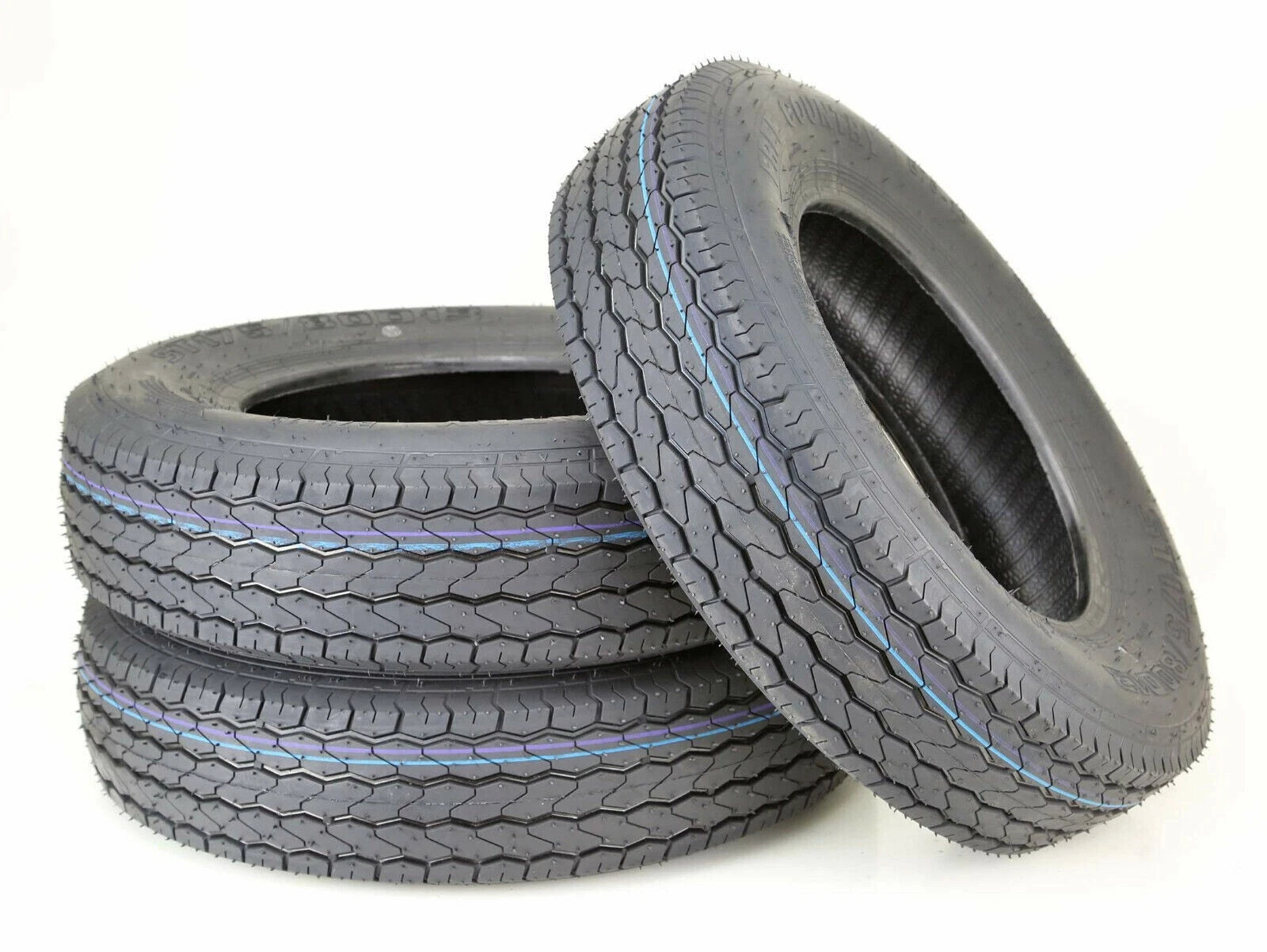3 Premium Free Country Trailer Tires ST175/80D13 B78-13 8 Ply LR D