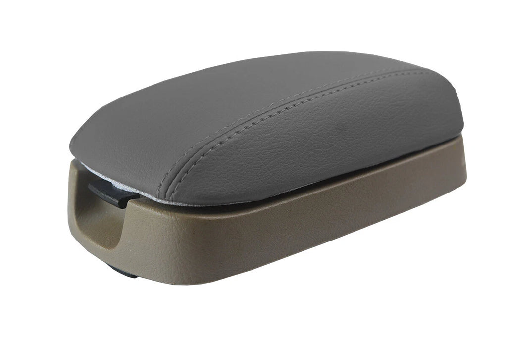 Leather Console Lid Pull Over Cover for Hyundai Elantra (2001–2006) Gray