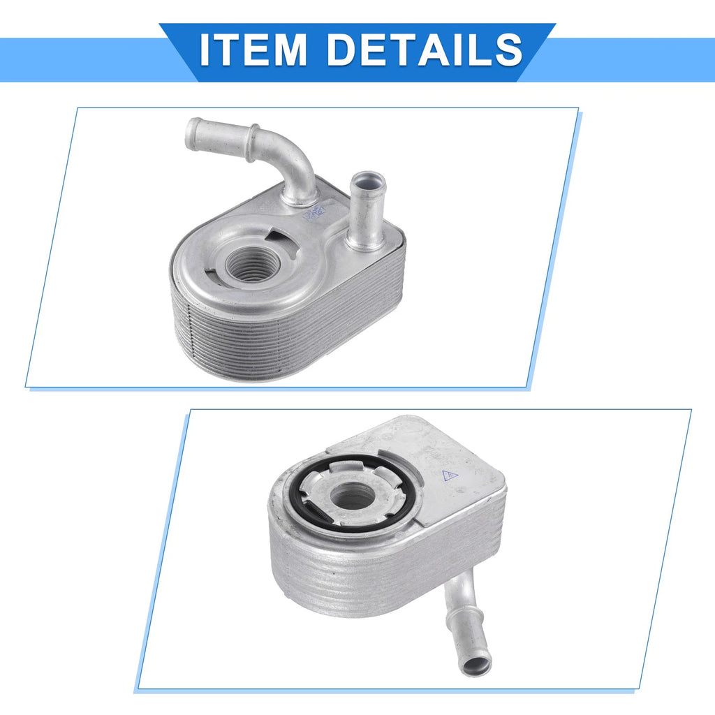 Engine Oil Cooler with Bolt for Ford Fiesta (2011–2013) No. 7S7G6B856AA