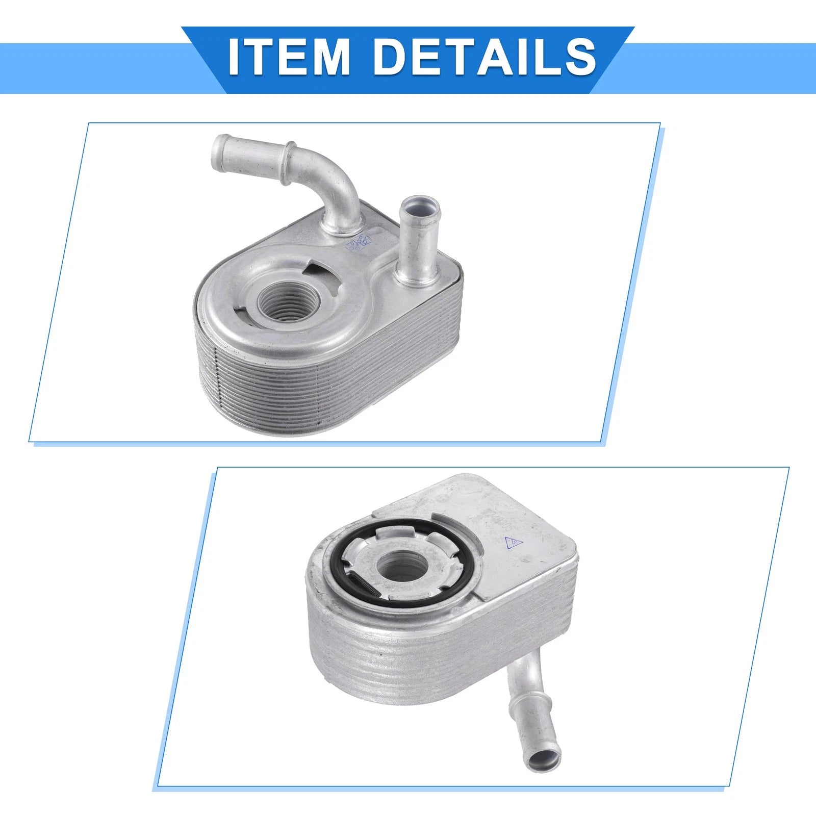 Engine Oil Cooler with Bolt for Ford Fiesta (2011–2013) No. 7S7G6B856AA