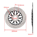 Front Solid Brake Disc Rotor 265mm for Motomel Skua 150 V6 (2015–2023)