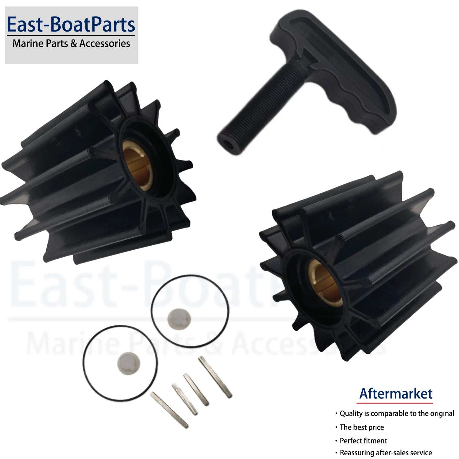 2 Pack Impeller Kits with Puller for Caterpillar (1W5664, 7E0321)