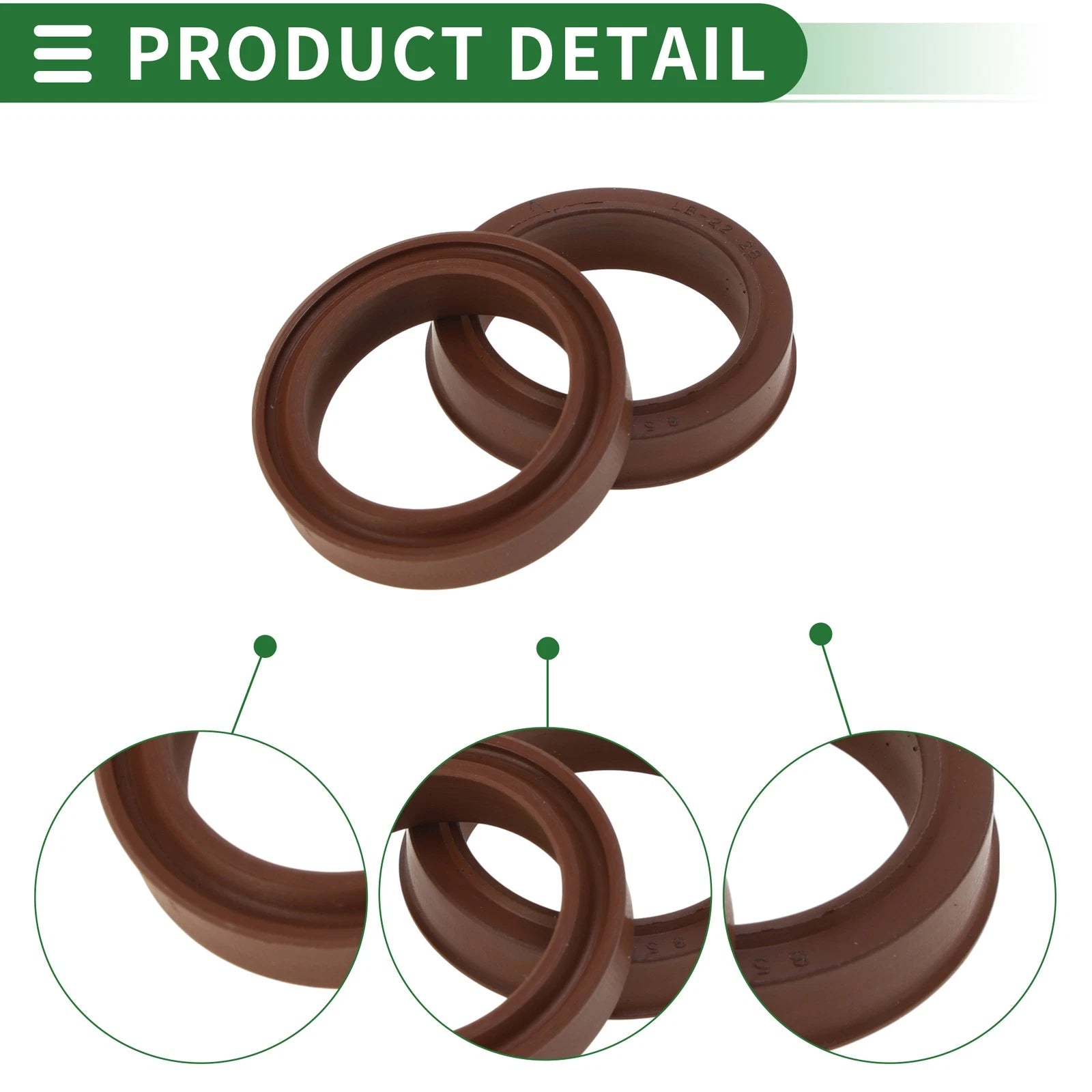 Set of 5 Oil Seal Rotary Shaft Seal FKM Rubber 22x28x6.7mm