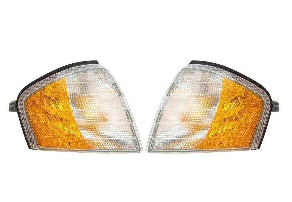 Set of 2 Turn Signal Lamp Lenses for Mercedes W202 C-Class (1994–2000)
