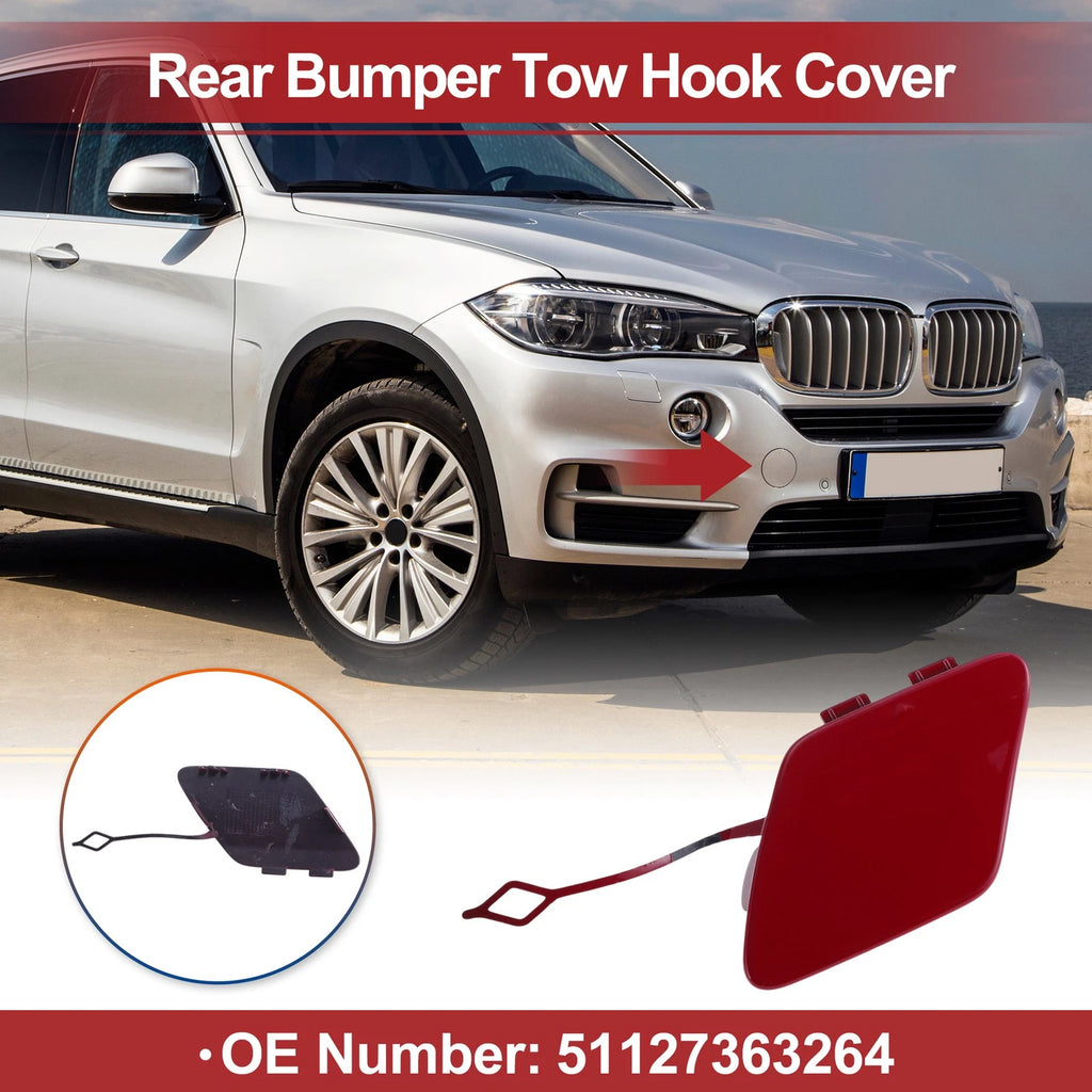 Rear Tow Hook Cover for BMW 428i (2014–2016) No. 51127363264 Red