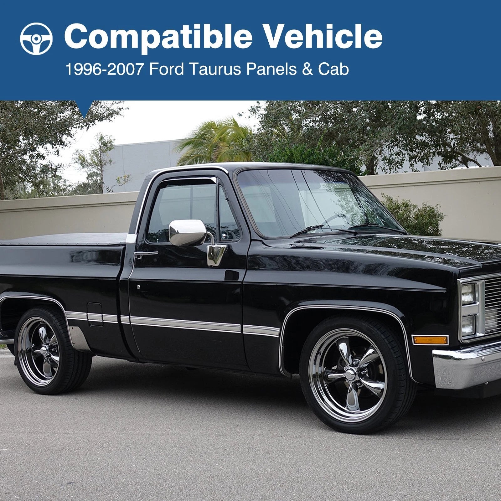 Set of 12 Rocker Panels & Cab Corners for 1973–1987 Chevy Cabs