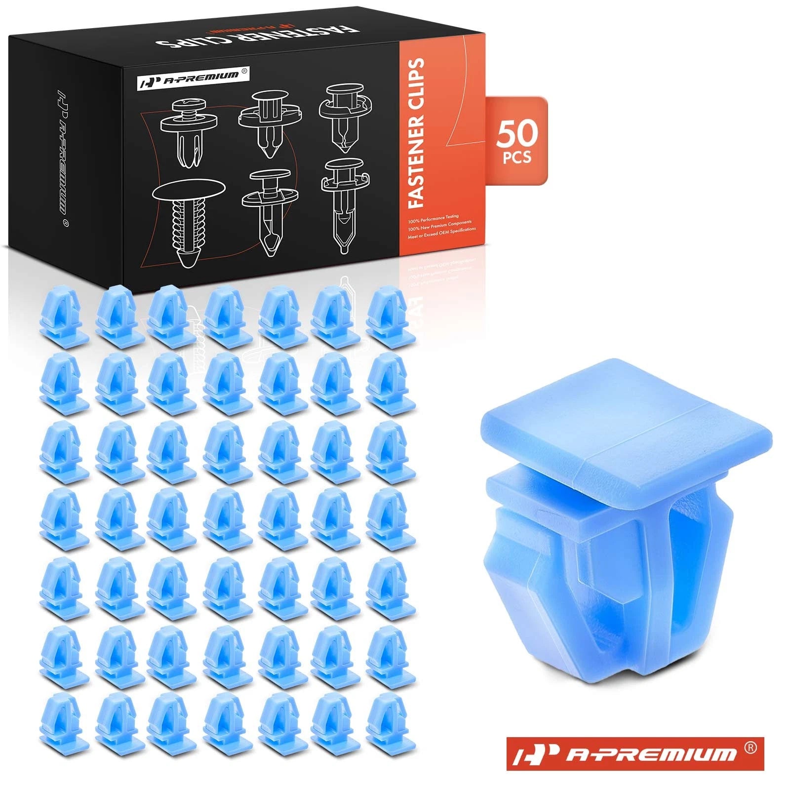 50x Nylon Bumper to Body Moulding Retainer Clips for Honda Accord