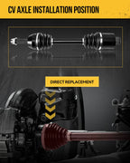2x CV Axle Shaft Assembly Front for 1996-2000 Ford Ranger V6 3.0L