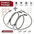 3x Stainless Braided Brake Lines for Arctic Cat DVX 400 (2004–2004)