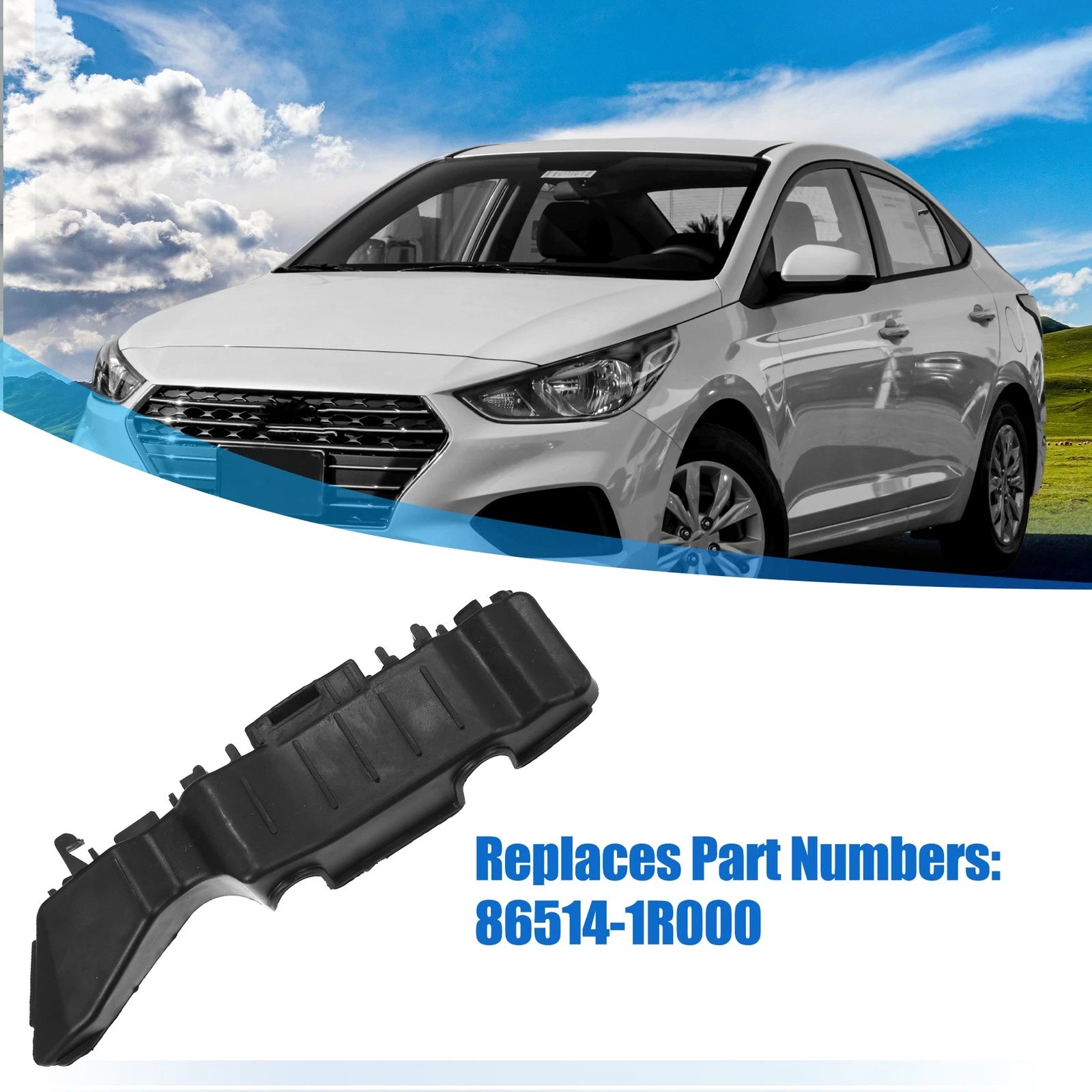 Front Right Bumper Bracket for Hyundai Accent (2010–2017) 86514-1R000