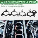 Lower Engine Intake Manifold Gasket for Hyundai Santa (2001–2006) No. 2841138000