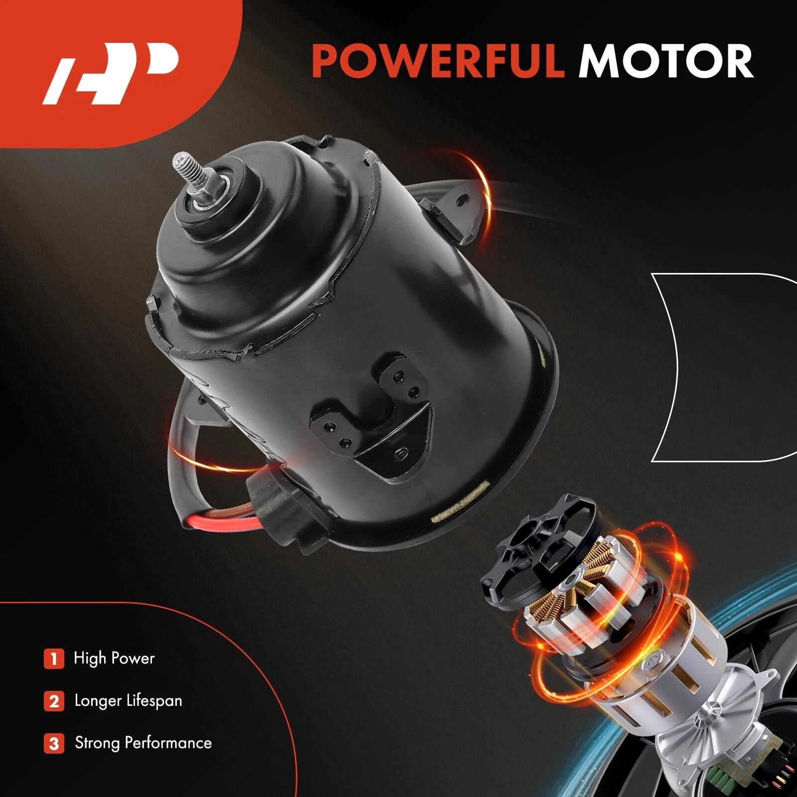 Radiator Fan Cooling Motor for Honda Civic (2003–2005) CR-V (2002–2006)