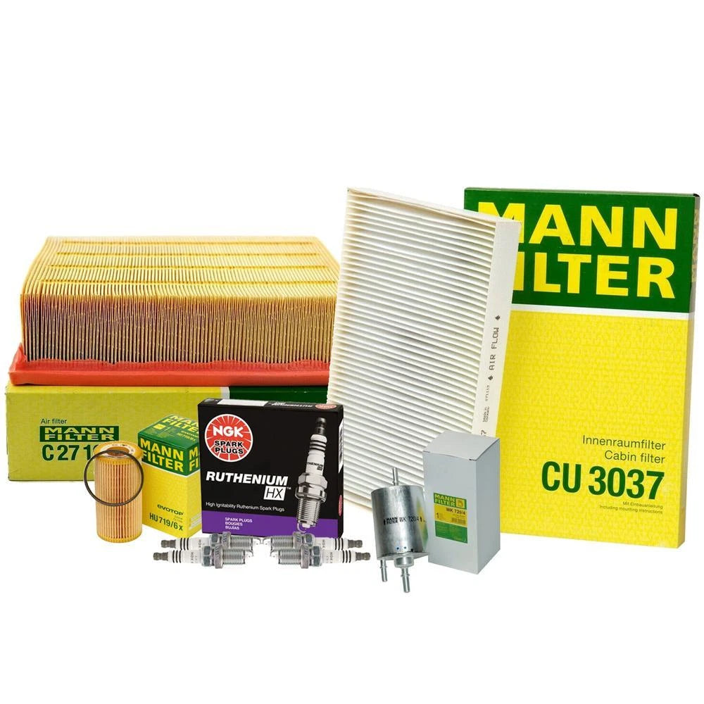 Tune Up Kit with Mann Filters & NGK Spark Plugs for Audi A4 Quattro (2005–2009)
