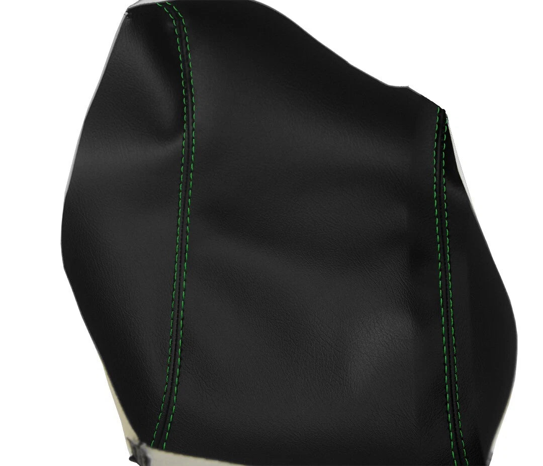 Leather Console Automatic & Brake Boot for Mazda 3 (2014–2016) Green Stitch