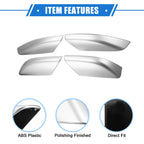 Set of 4 Roof Rack Side Rails End Covers for Toyota 4Runner (2003–2009) Silver Tone