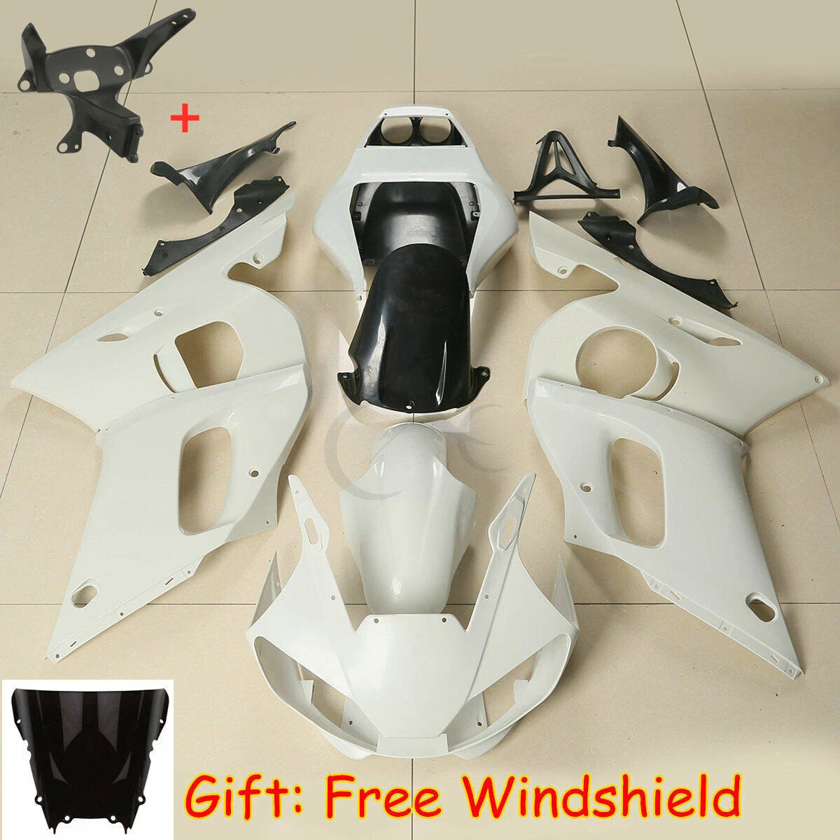 Unpainted Injection Fairing Bodywork for Yamaha YZF R6 (1999–2002)