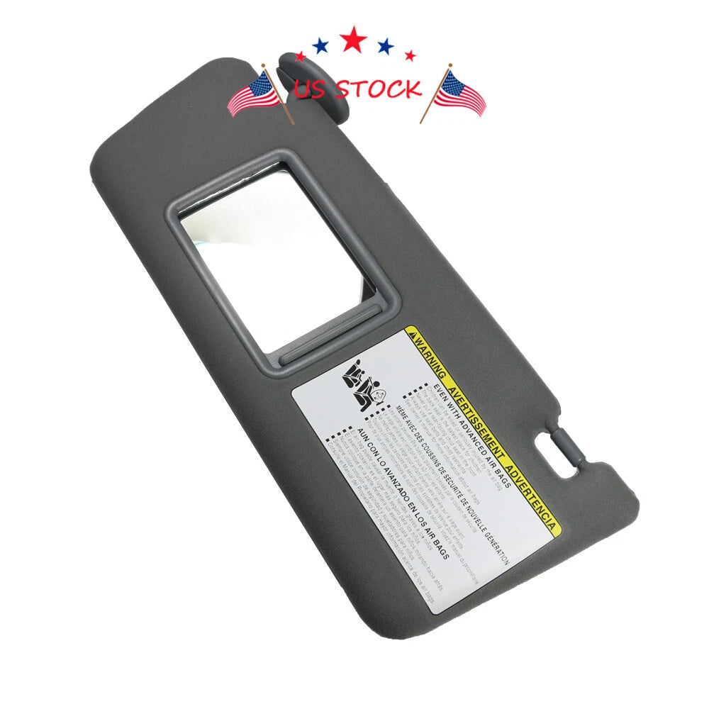 Left Driver Side Sun Visor for Toyota Tacoma (2005-2011) Gray