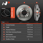 Front Disc Brake Rotors for Hyundai Entourage (2007–2009) Kia Sedona (2006–2014)