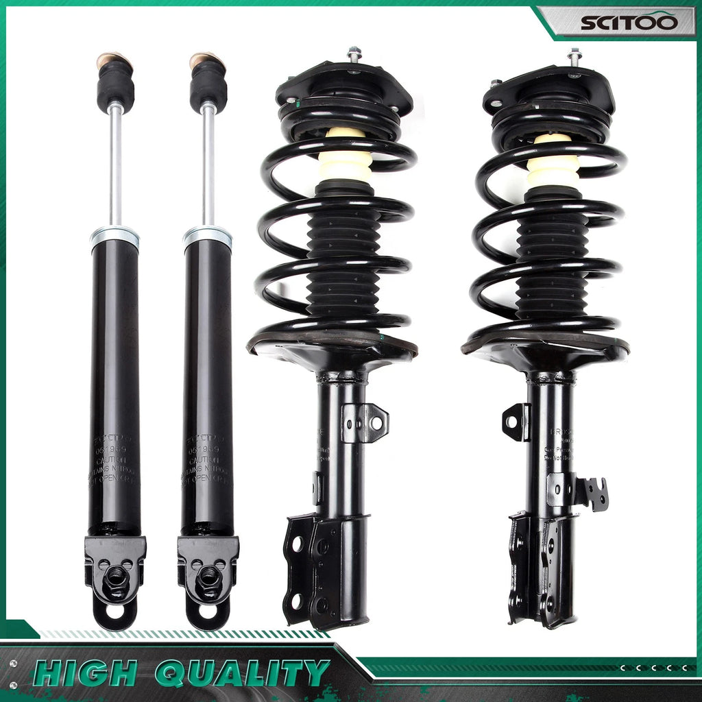Set of 2 Front Struts + 2 Rear Shocks for Nissan Altima (2002–2006)