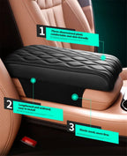 Armrest Pad Cover for Auto Center Console Box Leather Cushion Mat Universal