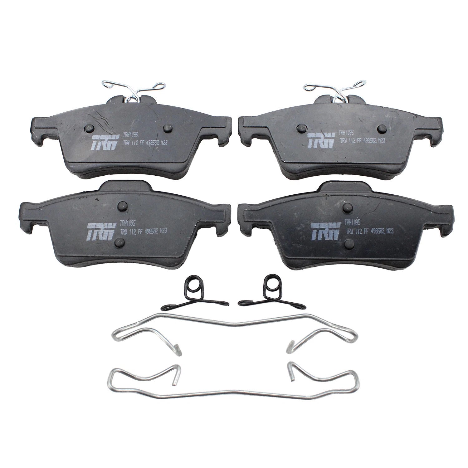 Set of 4 TRW Pro Low-Metallic Brake Pads for Ford Mazda Volvo Chevy Saab Jaguar