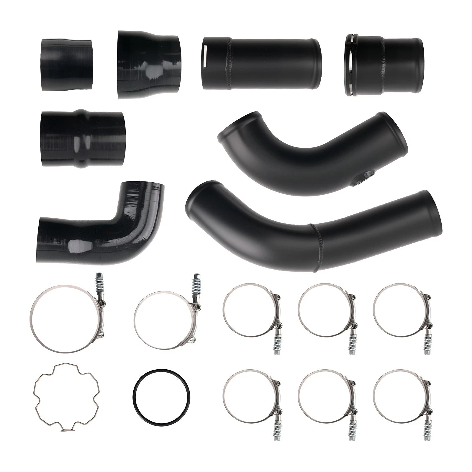 Turbo Intercooler Pipe for Ford F250 F350 F450 6.7L (2011–2016) Black Aluminum